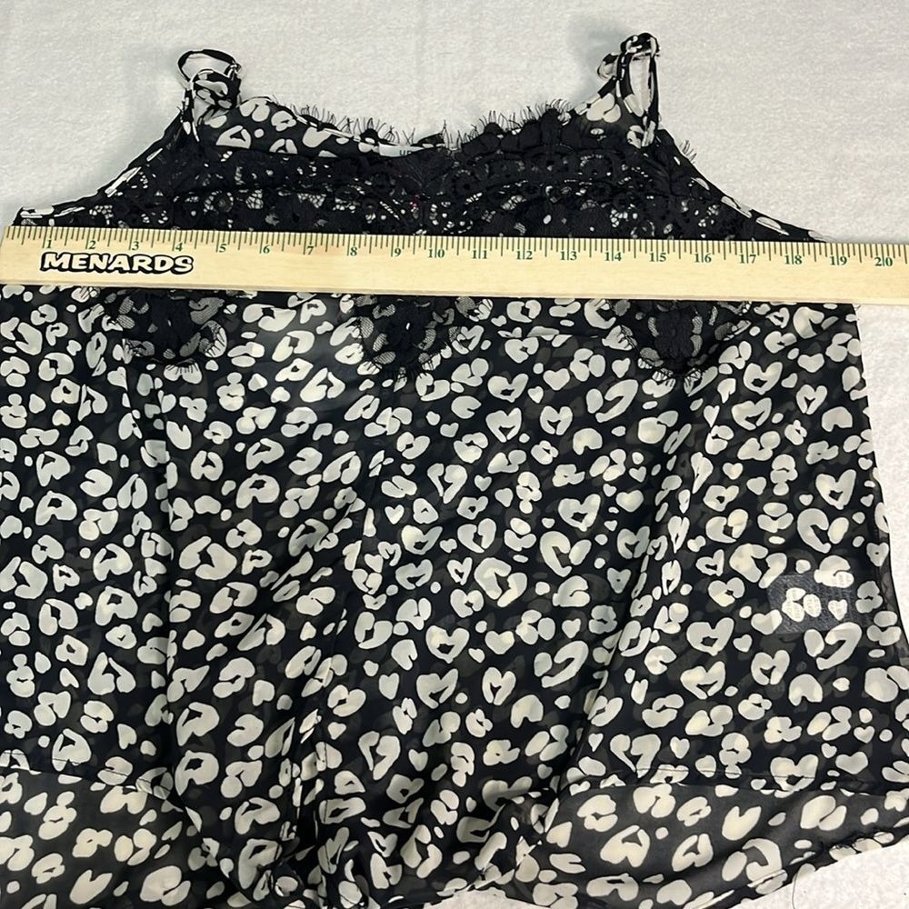 Umgee Animal Print Sleeveless Tank Top Sheer Womens Size Large NWT - Picture 5 of 7